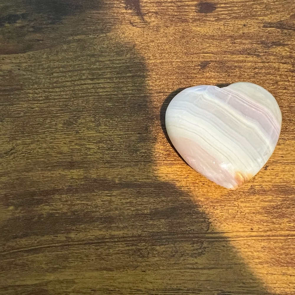 Ocean Agate Heart Stone